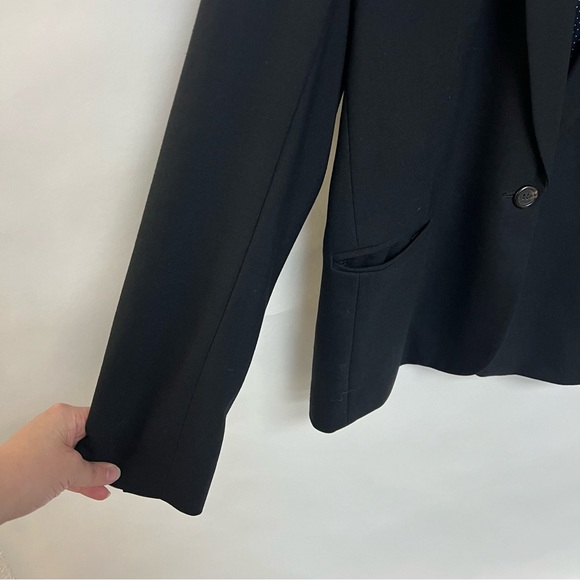 J. Crew Parke Tuxedo Blazer Jacket Black Single Button Classic Fit Size 12 $228 - Picture 7 of 11